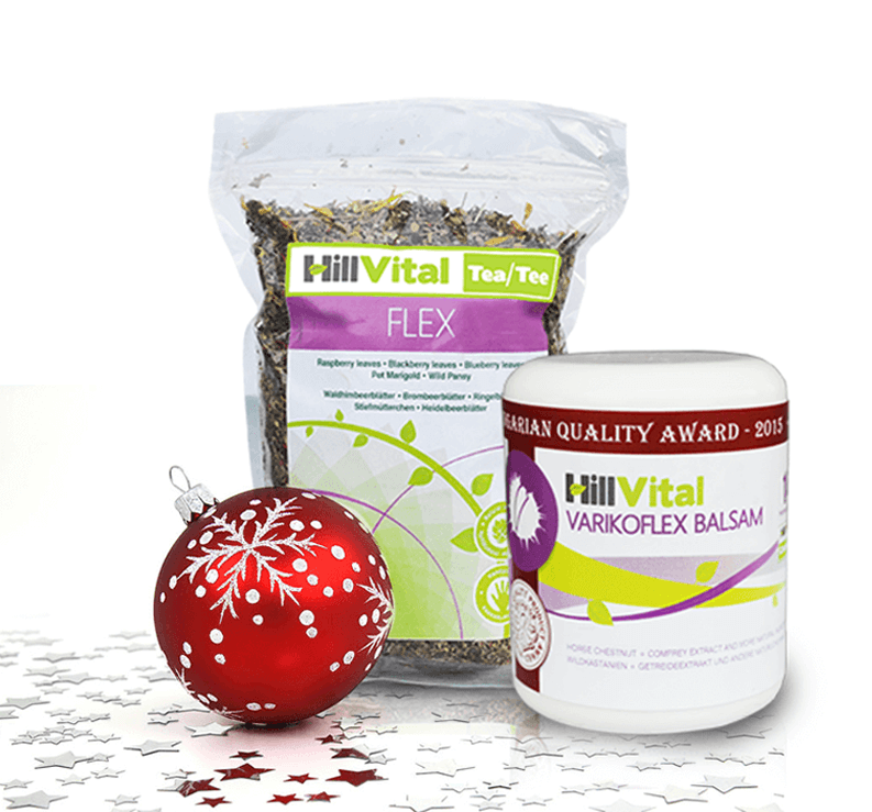 balicek-na-krecove-zily-hillvital-vanoce-varikoflex-balzam-flex-caj-darky-hillvital